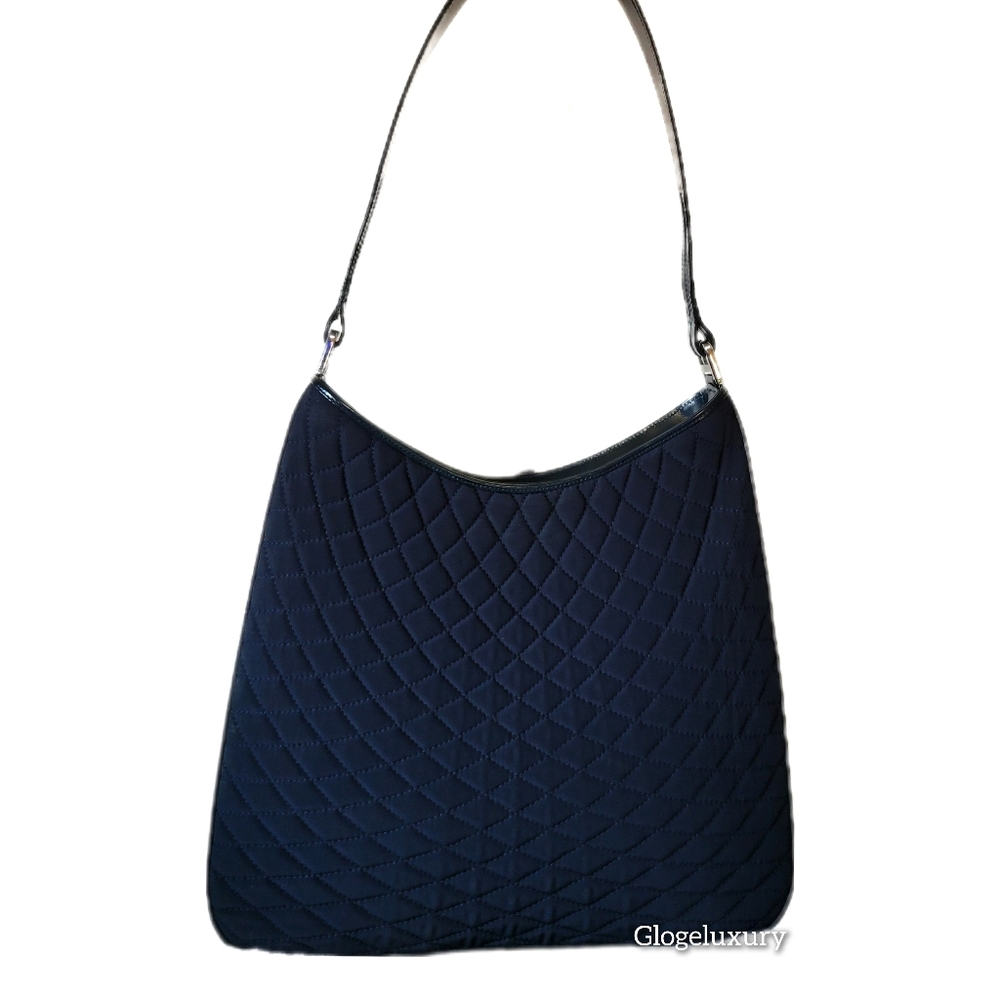 Bally Quilted Fabric Shoulder Bag